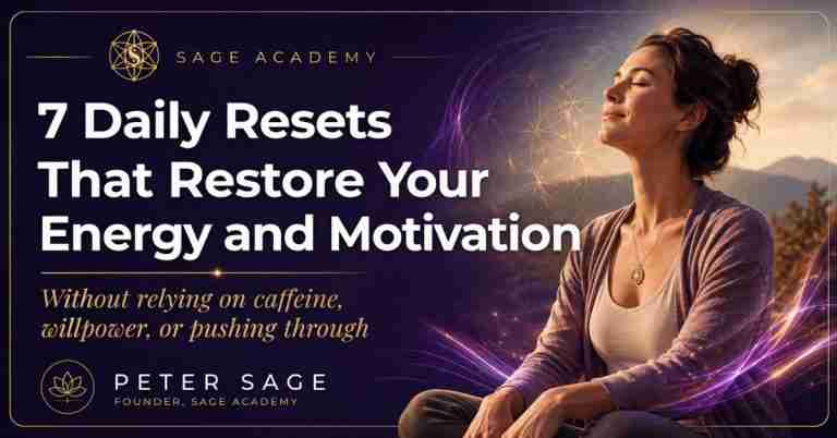 7 Daily Resets That Restore Your Energy and Motivation - Free eBook by Peter Sage