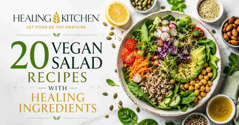 20 Vegan Salad Recipes with Healing Ingredients - Free eBook From The Healing Kitchen