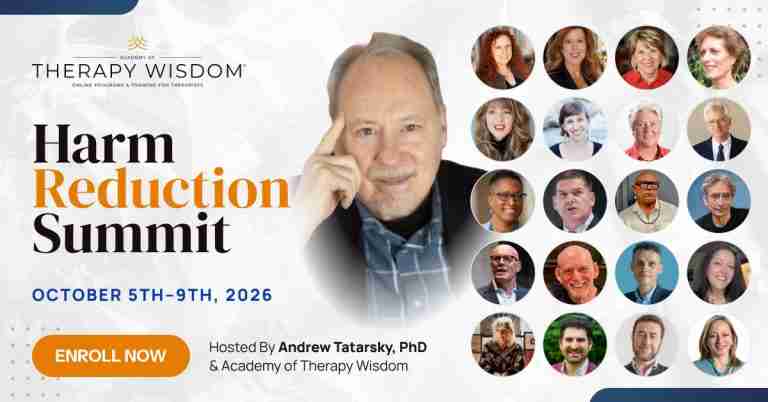 Harm Reduction Summit 2026 - Free Training for Therapy Professionals