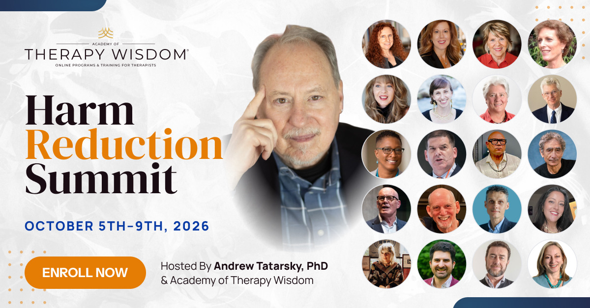 Harm Reduction Summit 2026 - Free Training for Therapy Professionals